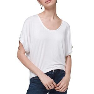 White House Black Market Soft Pacesetter Tee Summer Bling Details versatile top